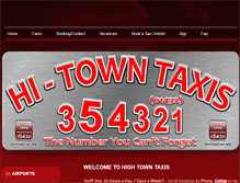 Tablet Screenshot of hitowntaxis.co.uk